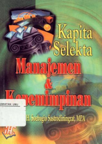 Kapita Selekta Manajemen dan Kepemimpinan